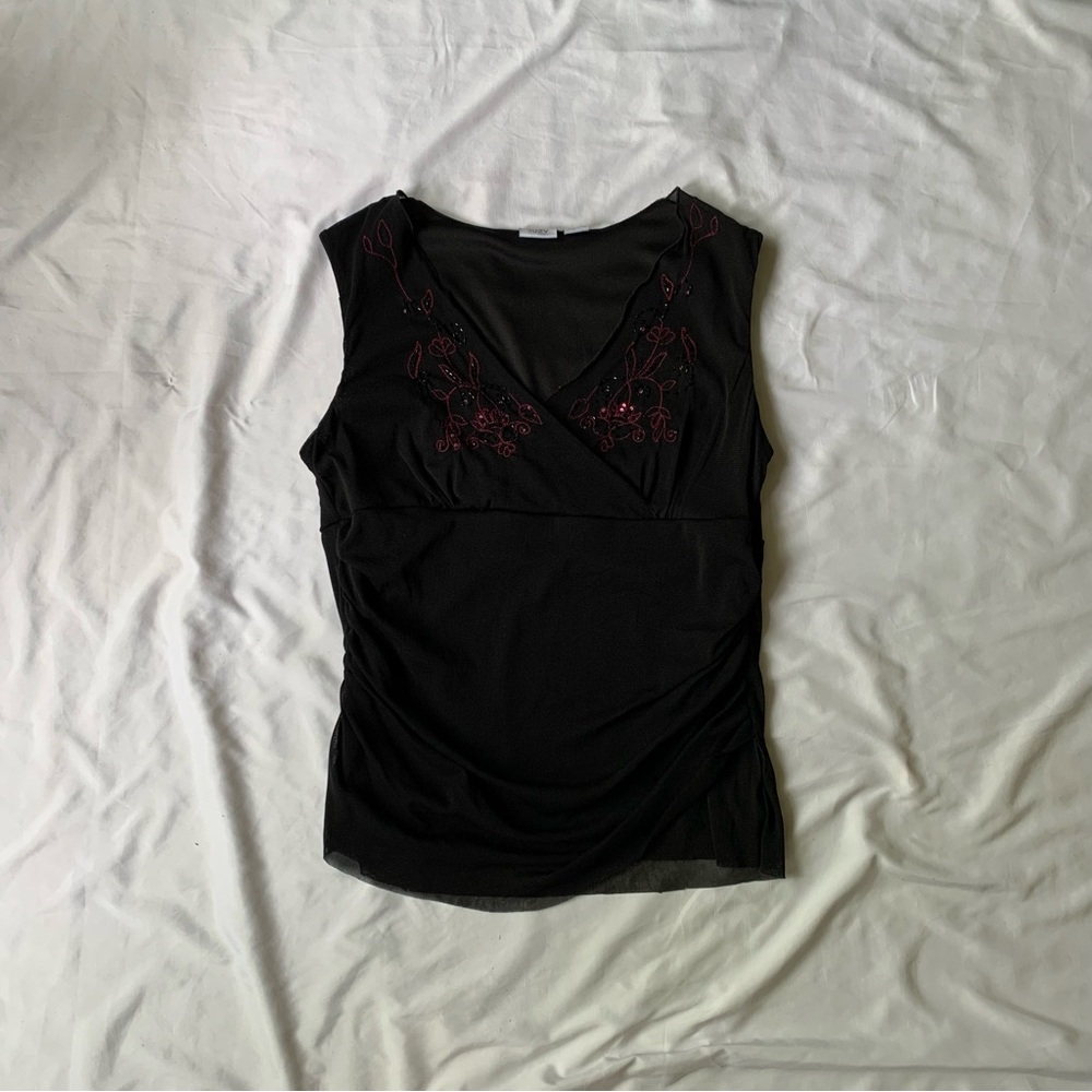 Vintage Embroidered Tank Top